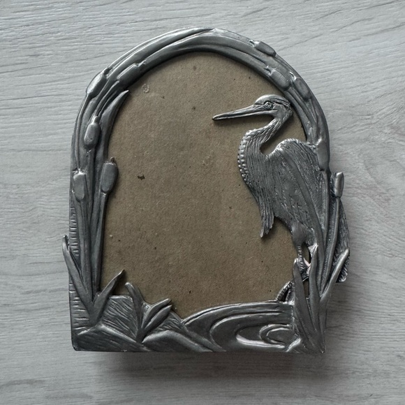 Vintage Other - Vintage Seagull Pewter Crane Picture Frame